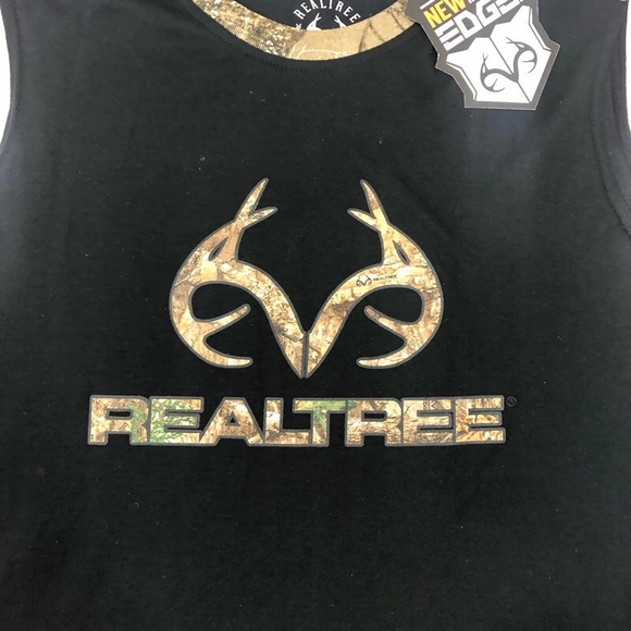 Brand new RealTree Muscle Shirt Black and Camo - Picture 6 of 6